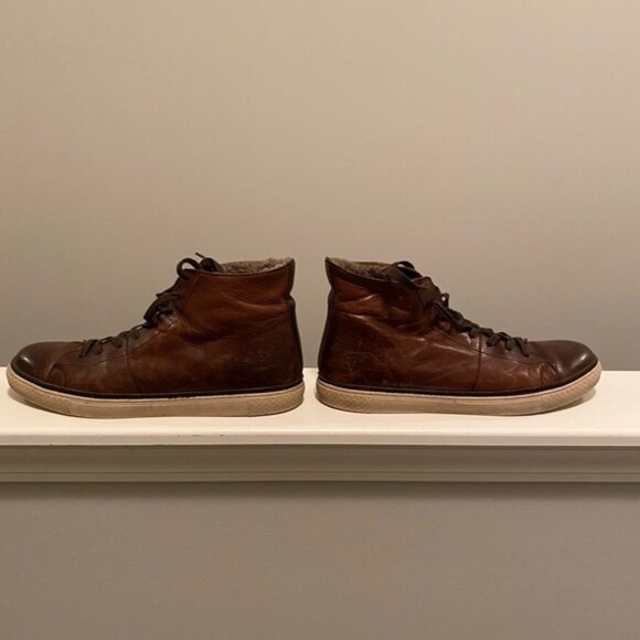 Frye Brown Leather Sneakers - Picture 3 of 7